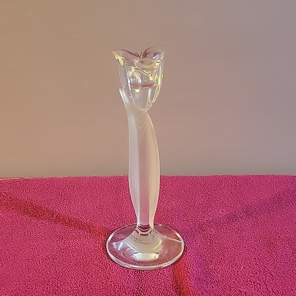 Vintage Tulip and Tulip Leaf Candle Holder